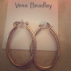 🆕Vera Bradley gold hoop earrings-NEW!